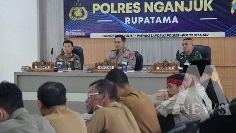 Kapolres Nganjuk AKBP Henri Noveri Santoso gelar rakor