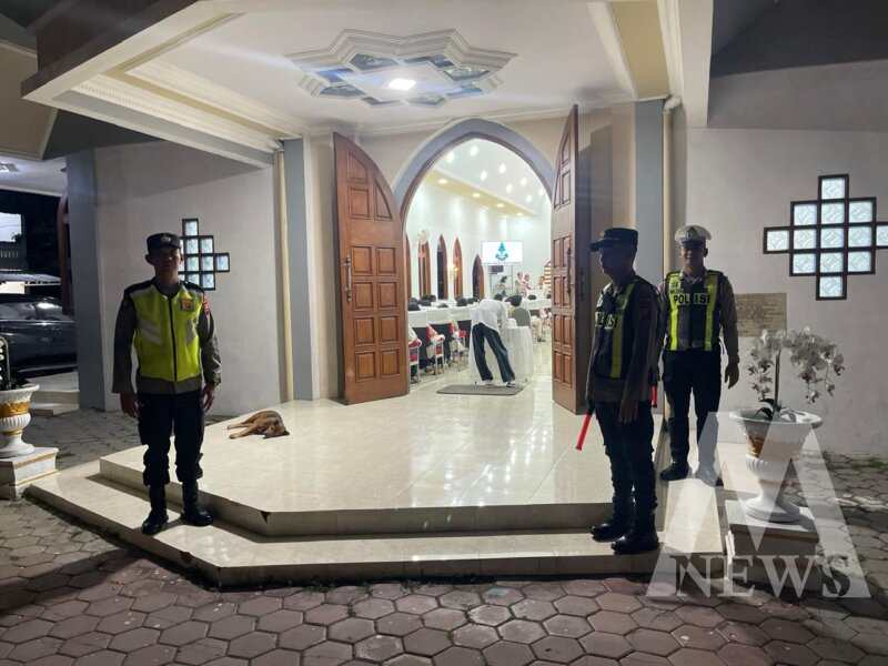 Polres Bojonegoro lakukan pengamanan ibadah gereja