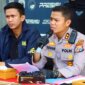 Kapolres Gresik AKBP Rovan Richard Mahenu didampingi Kasatreskrim Polres Gresik AKP Abid Uais Al-Qarni