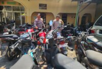 Polsek Kenjeran sita 29 motor balap liar