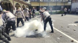Polres Pelabuhan Tanjung Perak gelar simulasi unjuk rasa