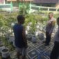 Polsek Ngetos cek pekarangan sayur warga