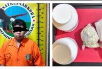 Pelaku ditangkap petugas beserta barang buktinya