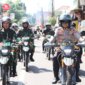 Kapolres Kediri Kota AKBP Bramastyo Priaji bersama Subdenpom V/2-2 Kediri patroli Kamtibmas