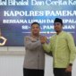 Kapolres Pamekasan AKBP Hendra Eko Triyulianto saat acara Halal Bihalal