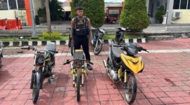 Satsamapta Polres Gresik amankan 3 motor balap liar