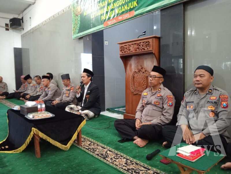 Polres Nganjuk gelar binrohtal rutin