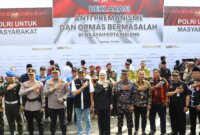 Kapolresta Malang Kota Kombespol Nanang Haryono bersama Forkopimda gelar Deklarasi Anti-premanisme dan Ormas Bermasalah