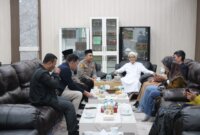 Kapolres Pelabuhan Tanjung Perak AKBP Wahyu Hidayat kunjungan ke Ponpes Miftachus Sunnah
