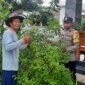 Bhabinkamtibmas Polsek Sawahan cek pekarangan warga
