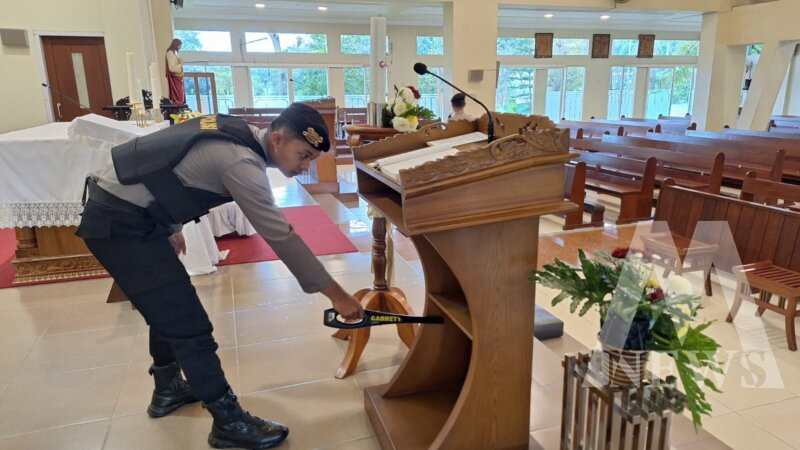 Polres Malang lakukan pengamanan Gereja