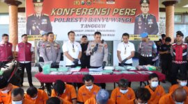 Kapolresta Banyuwangi Kombespol Rama Samtama Putra ungkap kasus Narkoba