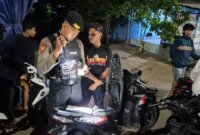 Petugas gabungan Polres Pasuruan Kota patroli premanisme dan balap liar