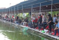 Kapolres Bojonegoro AKBP Mario Prahatinto gelar Gathering dan Mancing bareng BKP