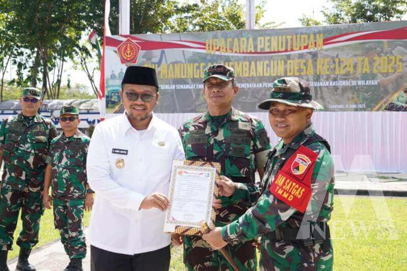 Danrem 084/BJ Brigjen TNI Danny Alkadrie saat penutupan TMMD di Sampang
