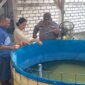 Polsek Duduksampeyan sambangi kolam budidaya lele milik warga