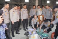 Kapolresta Sidoarjo Kombespol Christian Tobing saat peluncuran KTSM Semeru