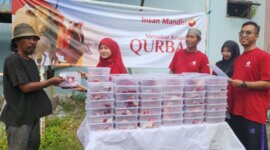 Yayasan Insan Mandiri bagikan daging Qurban