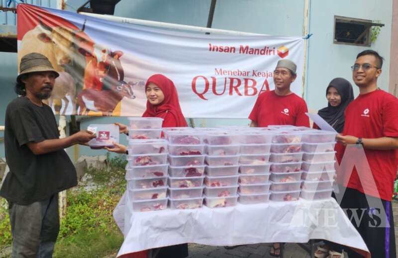 Yayasan Insan Mandiri bagikan daging Qurban