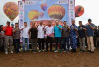 Kapolres Tulungagung AKBP Muhammad Taat Residi saat hadiri Bhayangkara Ballon Festival 2025