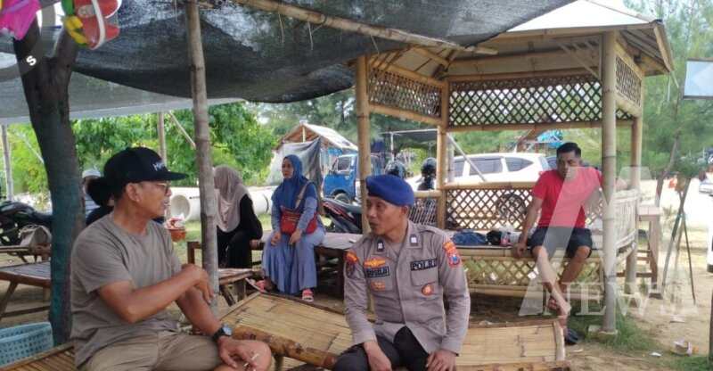 Polres Pamekasan patroli tempat wisata saat libur Idul Adha