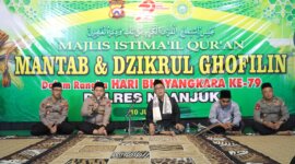 Polres Nganjuk gelar Semaan Al-Qur’an dan Dzikrul Ghofilin