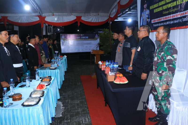 Paguyuban Pencak Silat bersama Forpimcam gelar deklarasi damai sambut Suran Agung