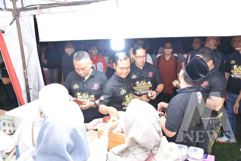 Kapolres Bondowoso AKBP Harto Agung Cahyono tinjau Gebyar Bhayangkara Fair