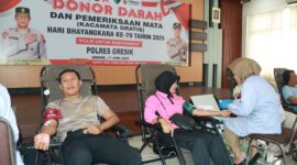 Polres Gresik gelar donor darah