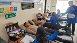 Polresta Banyuwangi Gelar Bakti Kesehatan Donor Darah