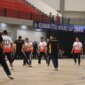 Kapolres Bojonegoro AKBP Mario Prahatinto saat ikut turnamen futsal