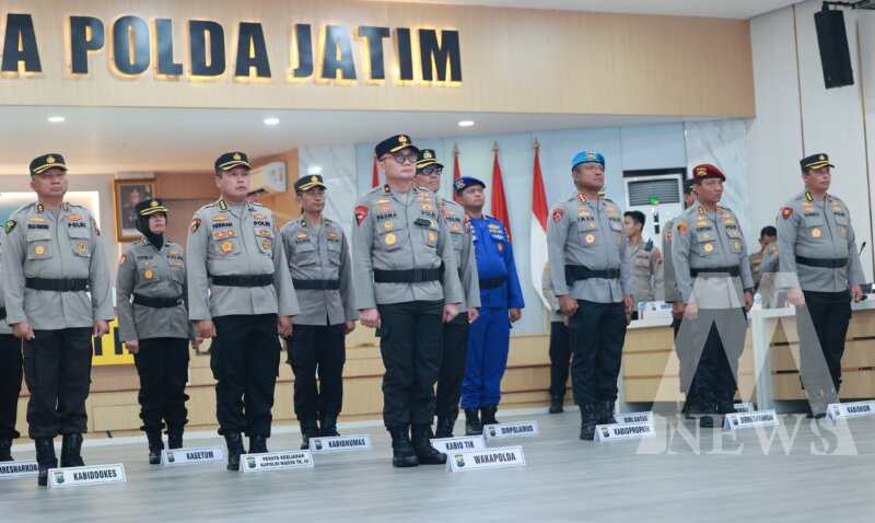 Polda Jatim Gelar Upacara Pemuliaan Nilai Luhur Tribrata