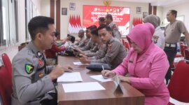 Polres Probolinggo gelar donor darah di hari Bhayangkara ke-79