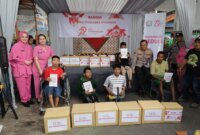 Polrestabes Surabaya dan Bhayangkari bantu kaum Difabel