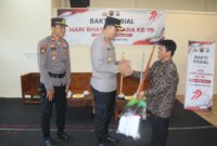 Kapolres Magetan AKBP Raden Erik Bangun Prakasa saat Baksos