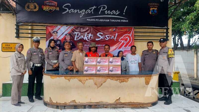 Polsek Pabean Cantikan Gelar Baksos