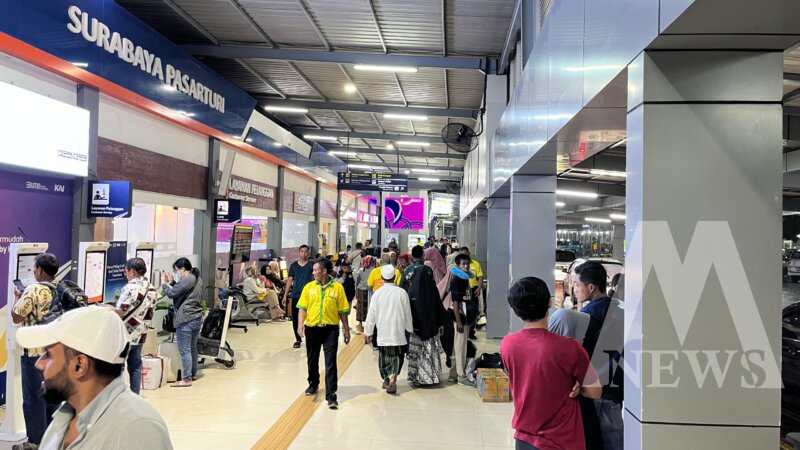 KAI Daop 8 Surabaya saat liburan sekolah