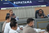 Polres Nganjuk gelar rakor pengamanan pengesahan warga baru PSHT