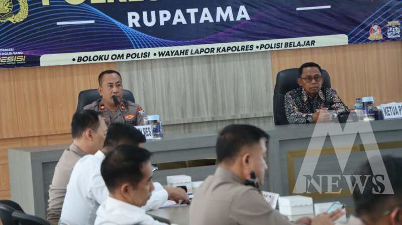 Polres Nganjuk gelar rakor pengamanan pengesahan warga baru PSHT