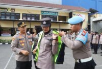 Kapolres Pelabuhan Tanjung Perak, AKBP Wahyu Hidayat pimpin apel kesiapan pengamanan pengesahan warga baru PSHT 2025