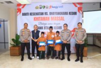 Polres Kediri Kota bersama RS Bhayangkara dan BTN