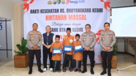 Polres Kediri Kota bersama RS Bhayangkara dan BTN