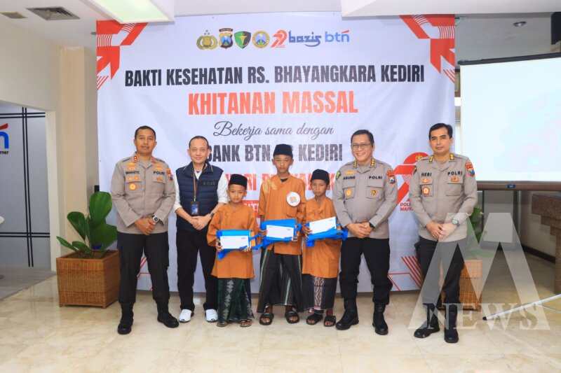 Polres Kediri Kota bersama RS Bhayangkara dan BTN