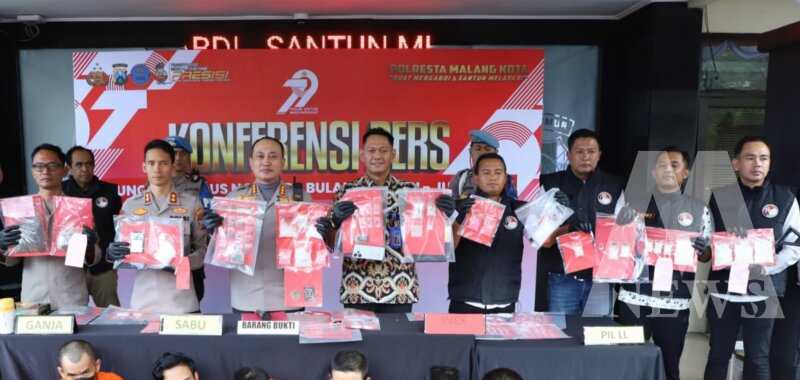 Polresta Malang Kota ungkap 111 kasus dalam 6 bulan