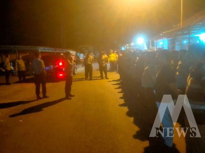 TNI Polri lakukan pengawalan saat pengesahan warga baru PSHT