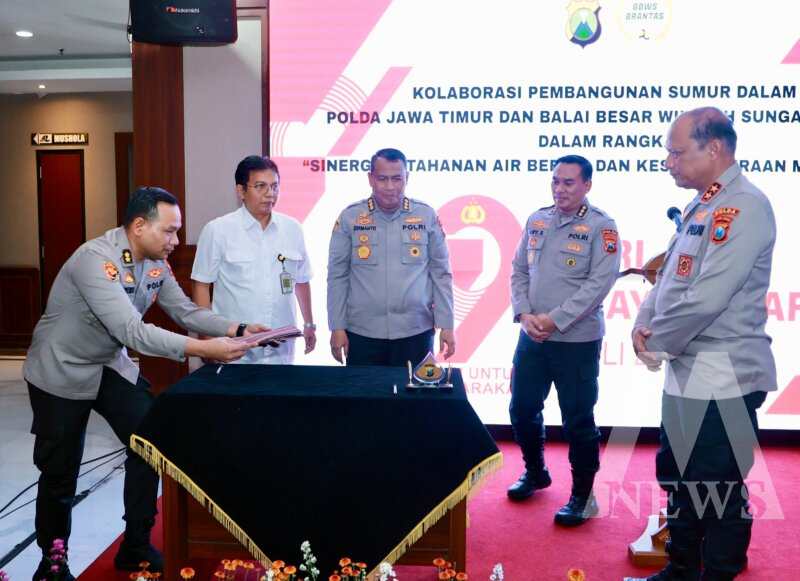 Polda Jatim gandeng BBWS Brantas bangun sumur bor dukung efisiensi air dan ketahanan pangan