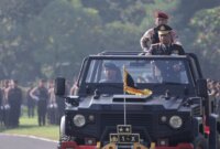 Kapolda Jatim Irjen Pol Drs. Nanang Avianto cek pasukan