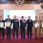 Kapolres Nganjuk AKBP Henri Noveri Santoso saat tasyakuran di Hari Bhayangkara ke-79