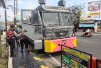 Satlantas Polres Madiun Kota tutup Ring Road Barat