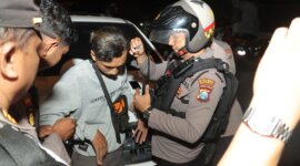Satsamapta Polres Mojokerto amankan 3 pemuda di Jalan Raya Dusun Swideng